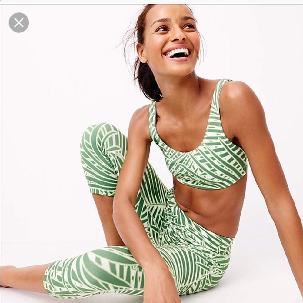 New Balance J. Crew Palm Leaf Leggings